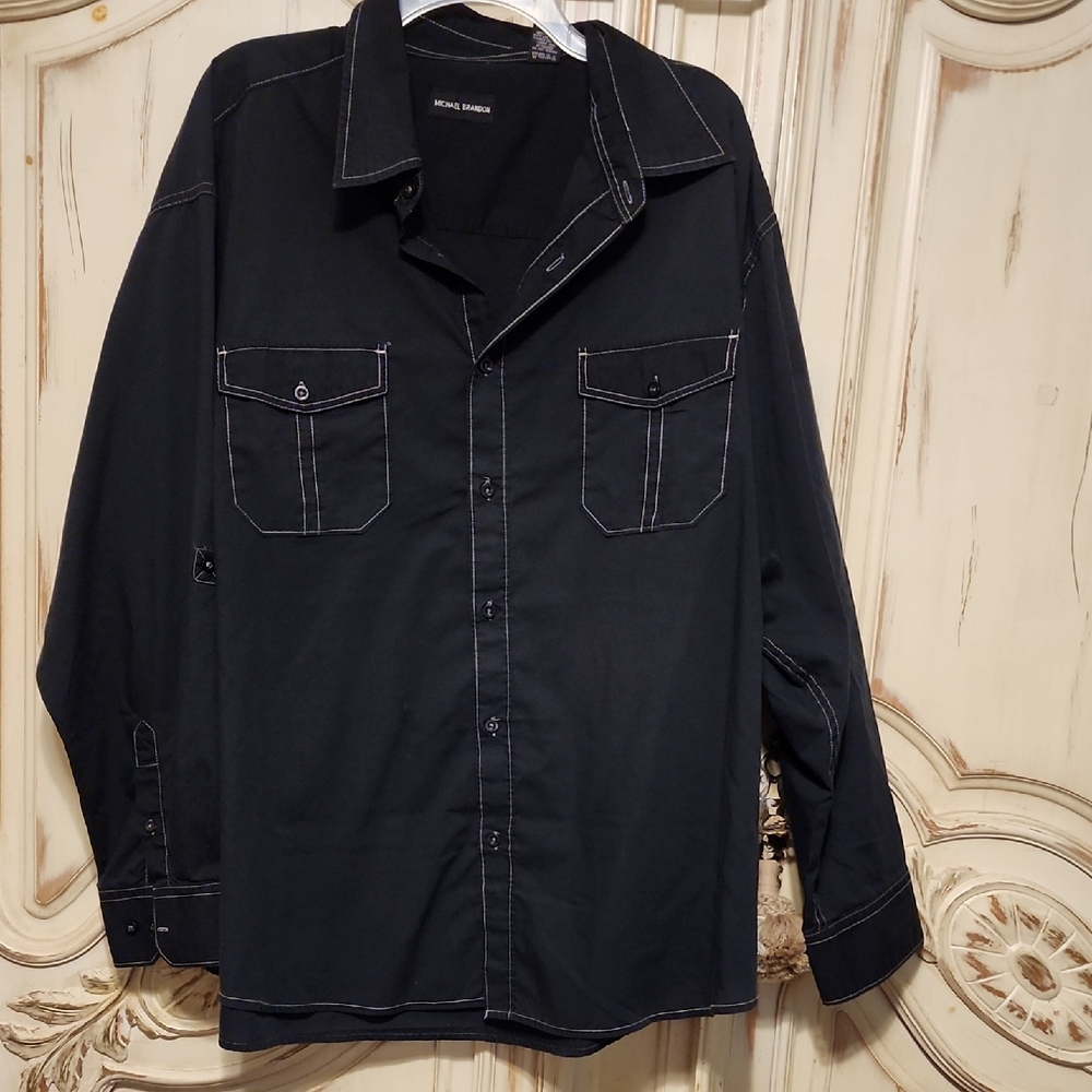 Michael Brandon Black Men's Shirt